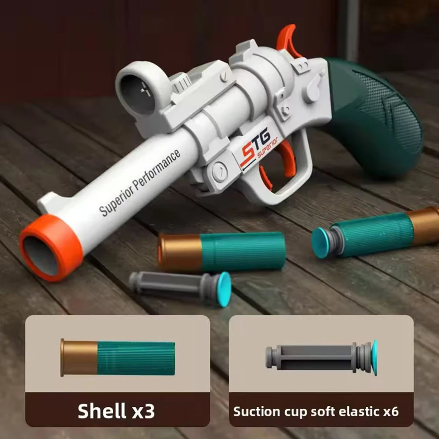 1pc jouet pistolet balle éjection lanceur enfants jouet court pistolet garçons petite pistolet nostalgique arme extérieure jouet pour enfants cadeau