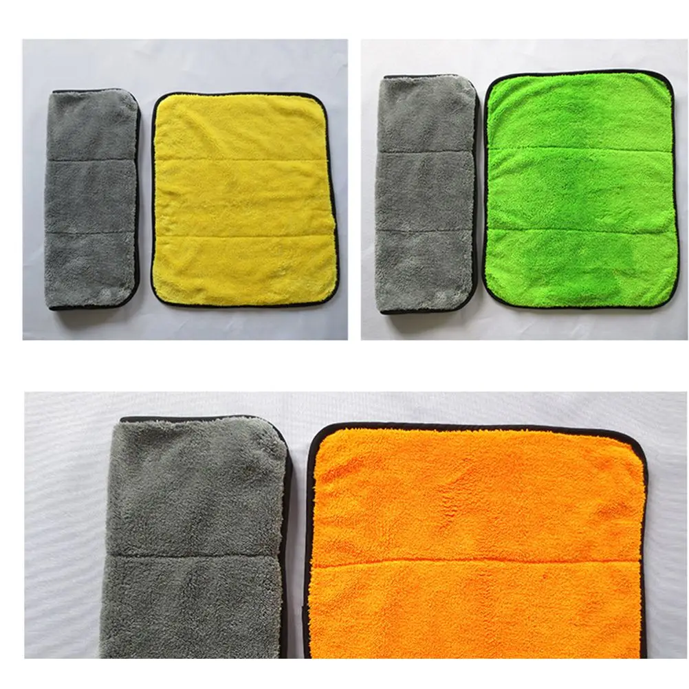 

Water Absorbing Car Towel Super Thick Microfiber Cleaning Cloth Drying Towels Scratch Resistant Car Wash Cloth Home RV