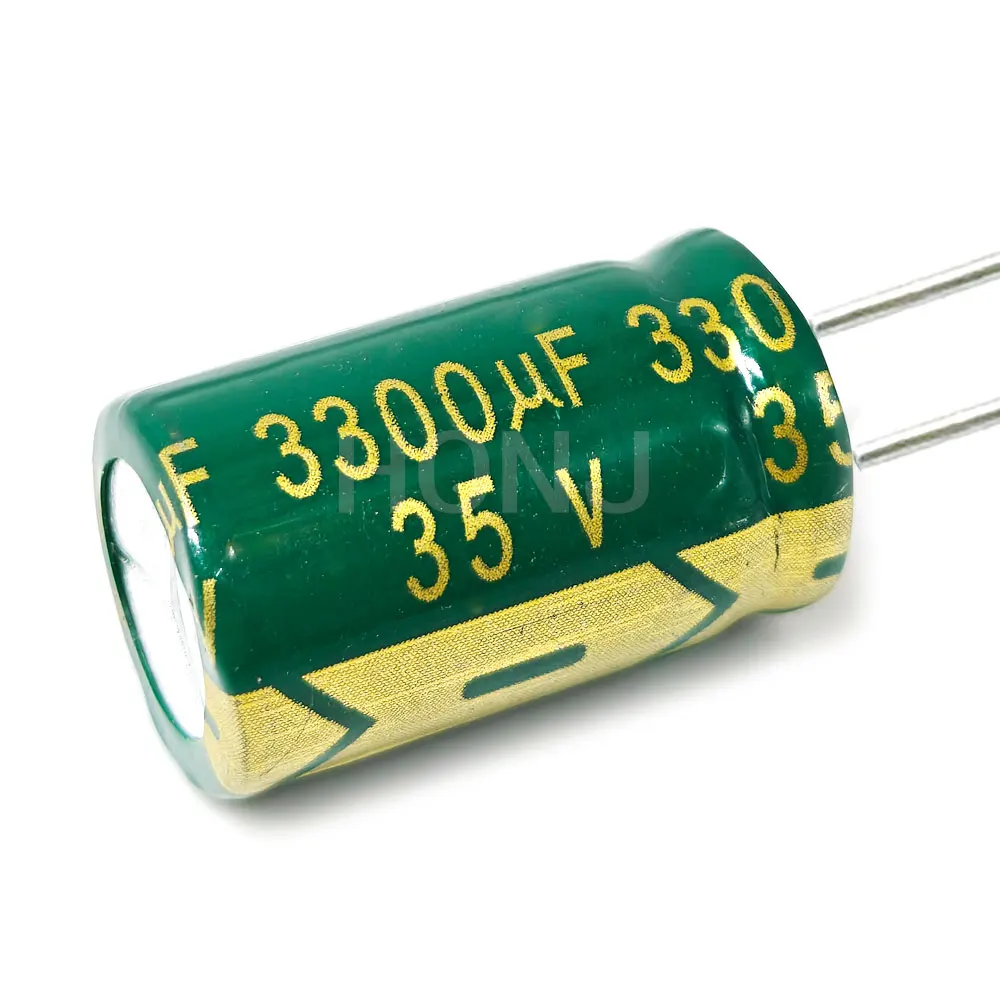 5 pièces 35V3300uf 16x25mm condensateur électrolytique en aluminium 3300uf35v 35v 3300uf 35V 3300mf 35vdc 3300MFD 35v3300mf 3300mf35v ± 20%