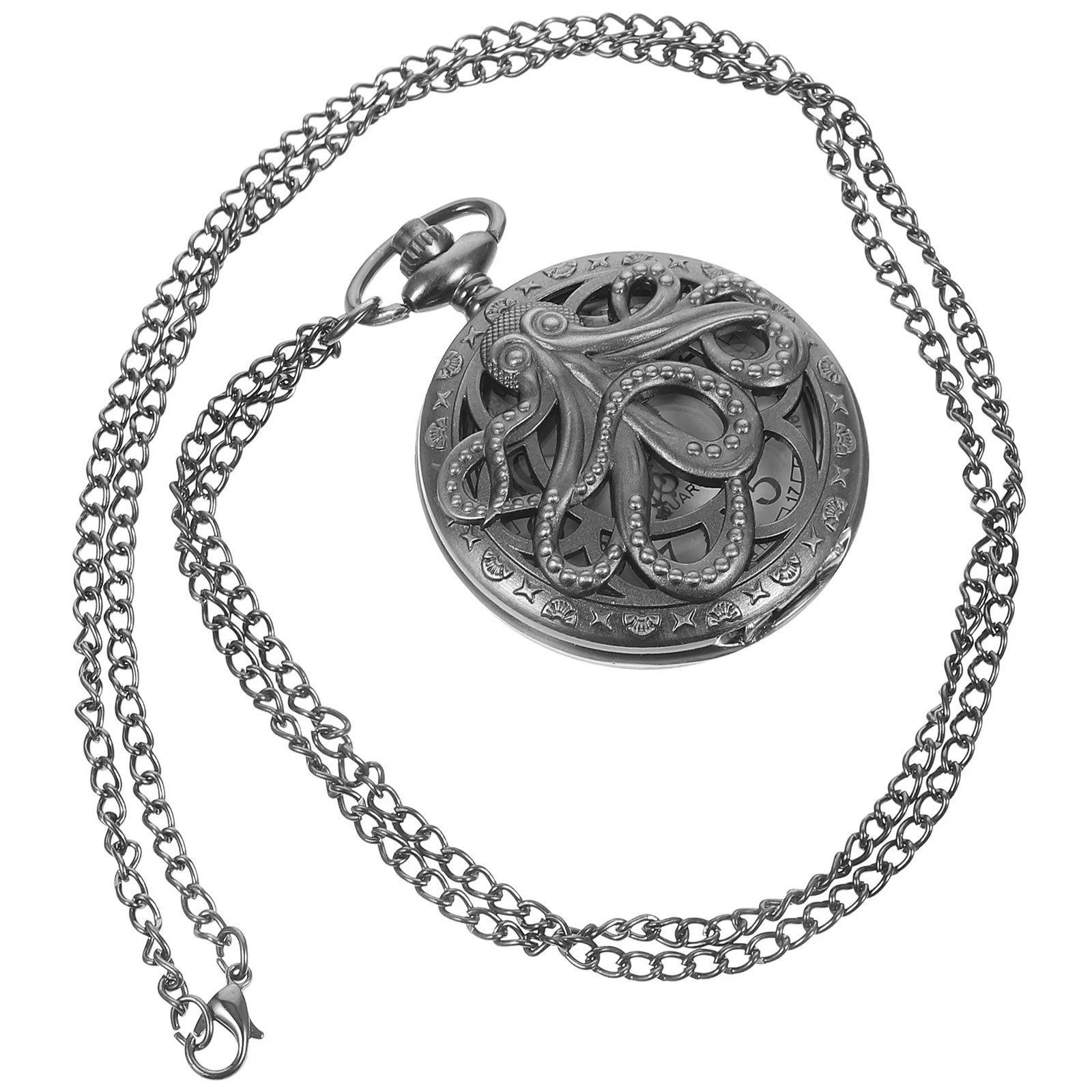 1 قطعة ساعة الجيب الرجعية خمر حركة الكوارتز المحمولة الجوف خارج سبائك الزنك للجنسين الرجال ساعة معلقة