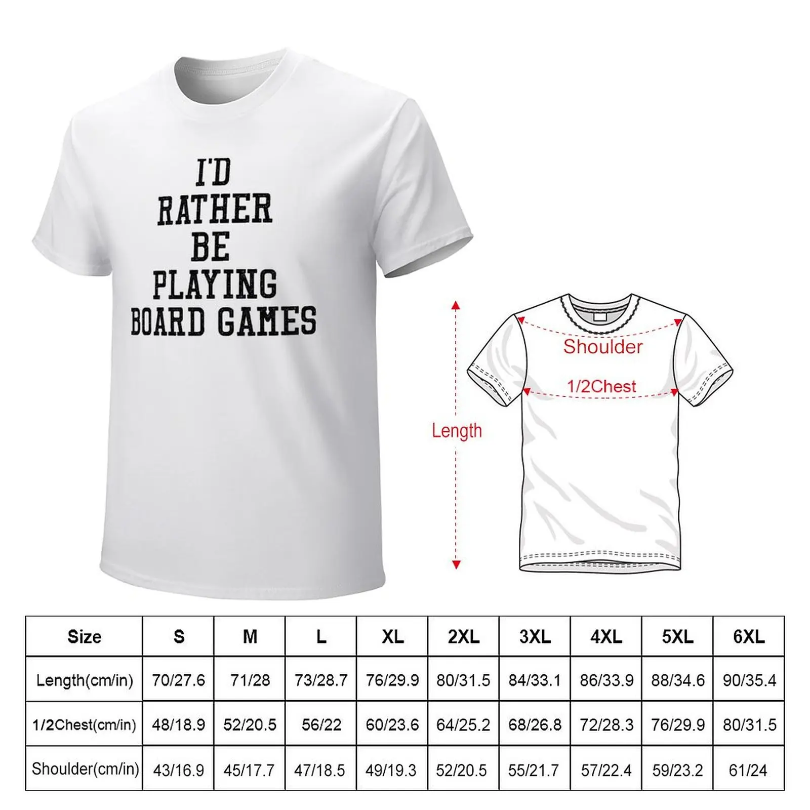 I'd Rather Be Playing Board Games T-shirt summer clothes shirts graphic tees mens champion t shirts