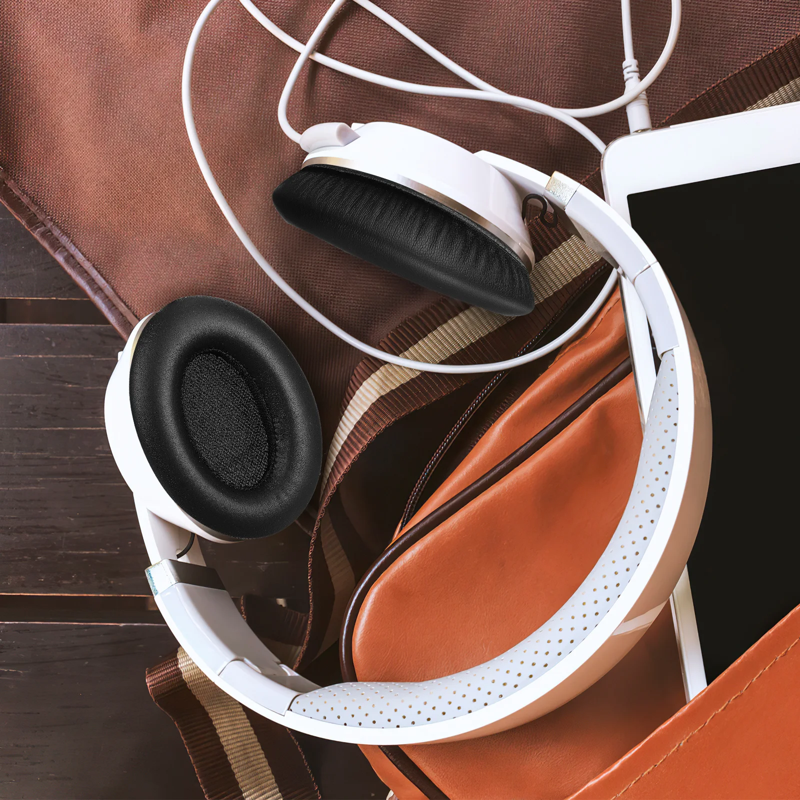 

1 Pair Pads For Headphones Replacement Earpad Cover Noise Reduction Ear Cushions Over Ear Headset Compatible With Nc35