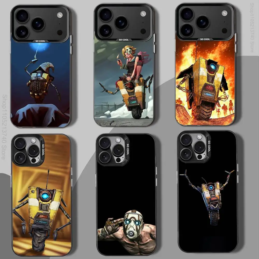 

B-Borderlands C-Claptrap Phone Case For iPhone 15,17,12,14,13,16,11,Mini,Max,Air,Plus,Pro,E Protect Cover black