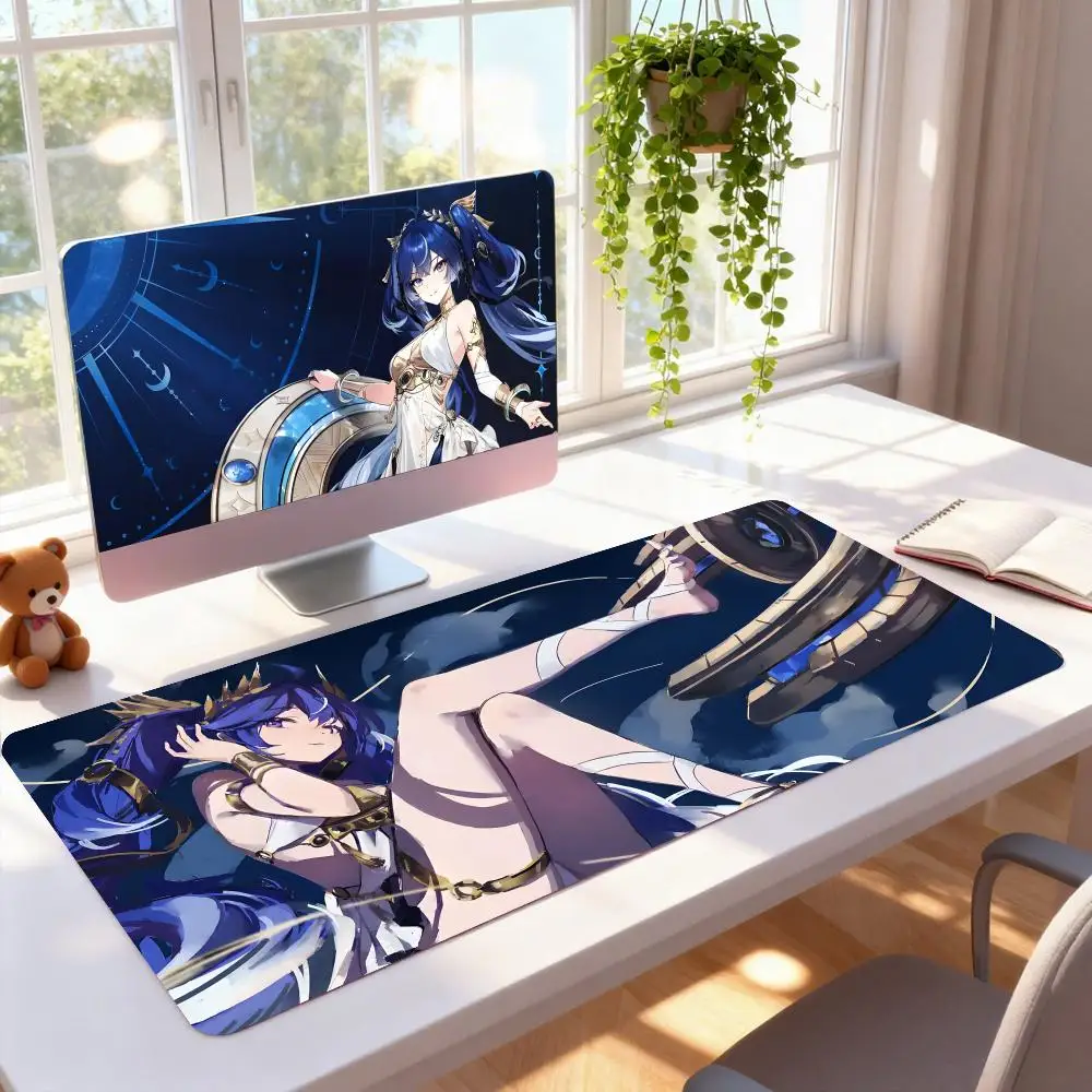 

Коврик для мыши Wuthering Waves Luno, резиновый коврик для компьютера, ноутбука, официальная игра, супер цветной принт, эстетический красивый модный роскошный коврик