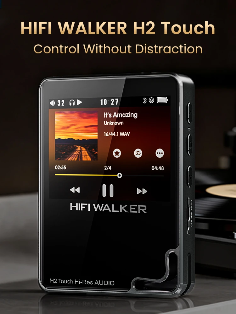 HiFi Walker H2 DAP Musikplayer, MP3 Native DSD128, 64GB bis 512GB, ESS DAC-Chip, USB-DAC, Verlustfreier 2-Wege-Bluetooth LDAC – Detail 22