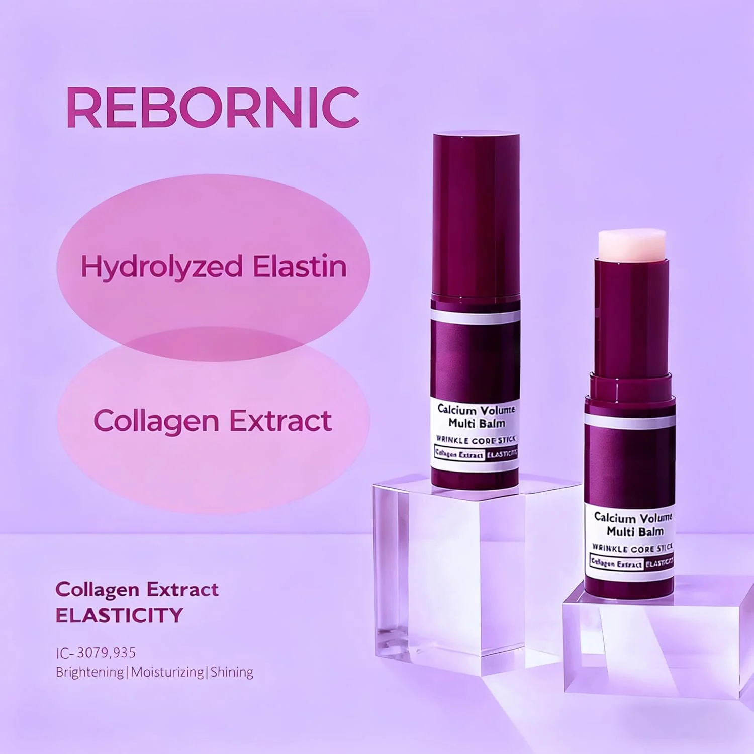 Moisturizing Skin Stick Deeply Hydrates Skin, Smooth Texture, Glowy Finish, Nourishes Dry Skin. Suitable for Use before Makeup.