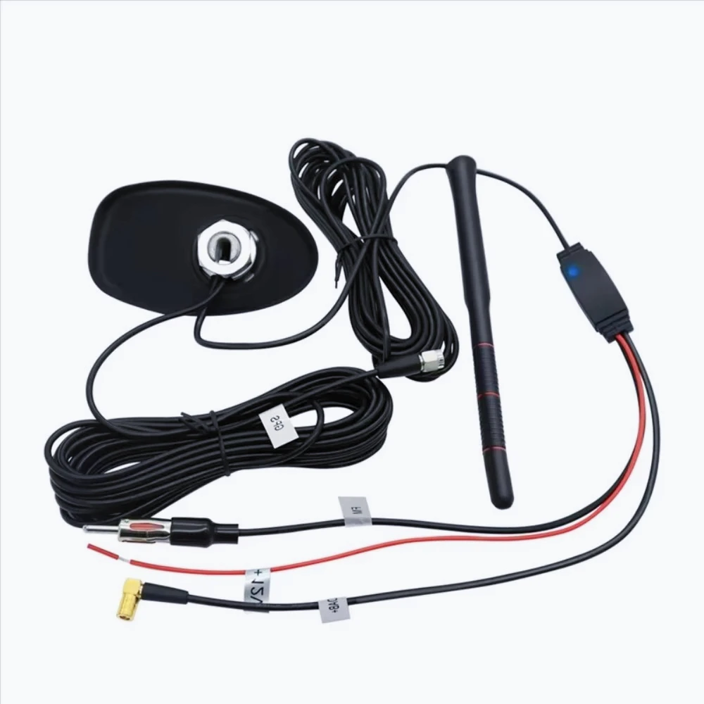 AM-Universal Car Antenna GPS+DAB+FM 3-In-1 Multi-Function Combination Active Radio Amplifier Antenna With Gain - view 2