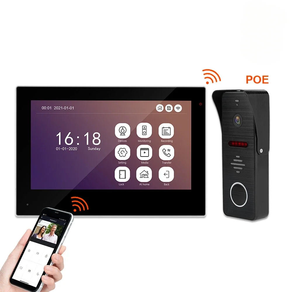 Remote WiFi  Two-way Call Video Intercom Doorbell IP  System