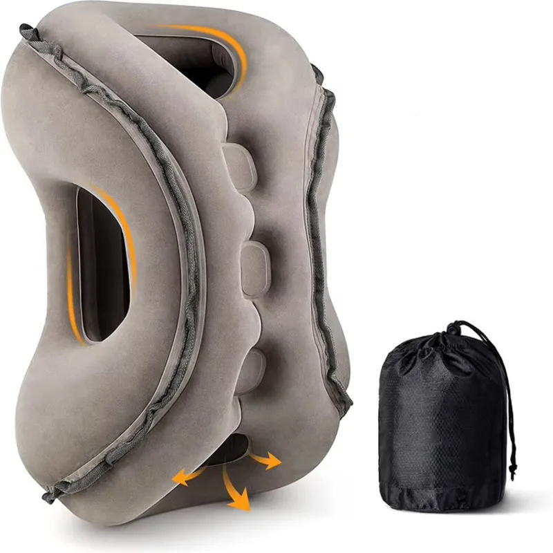 

Inflatable Travel Pillows For Sleeping Rest Avoid Neck And Shoulder Pain Multifunction Support Head Flocking Portable U Shaped