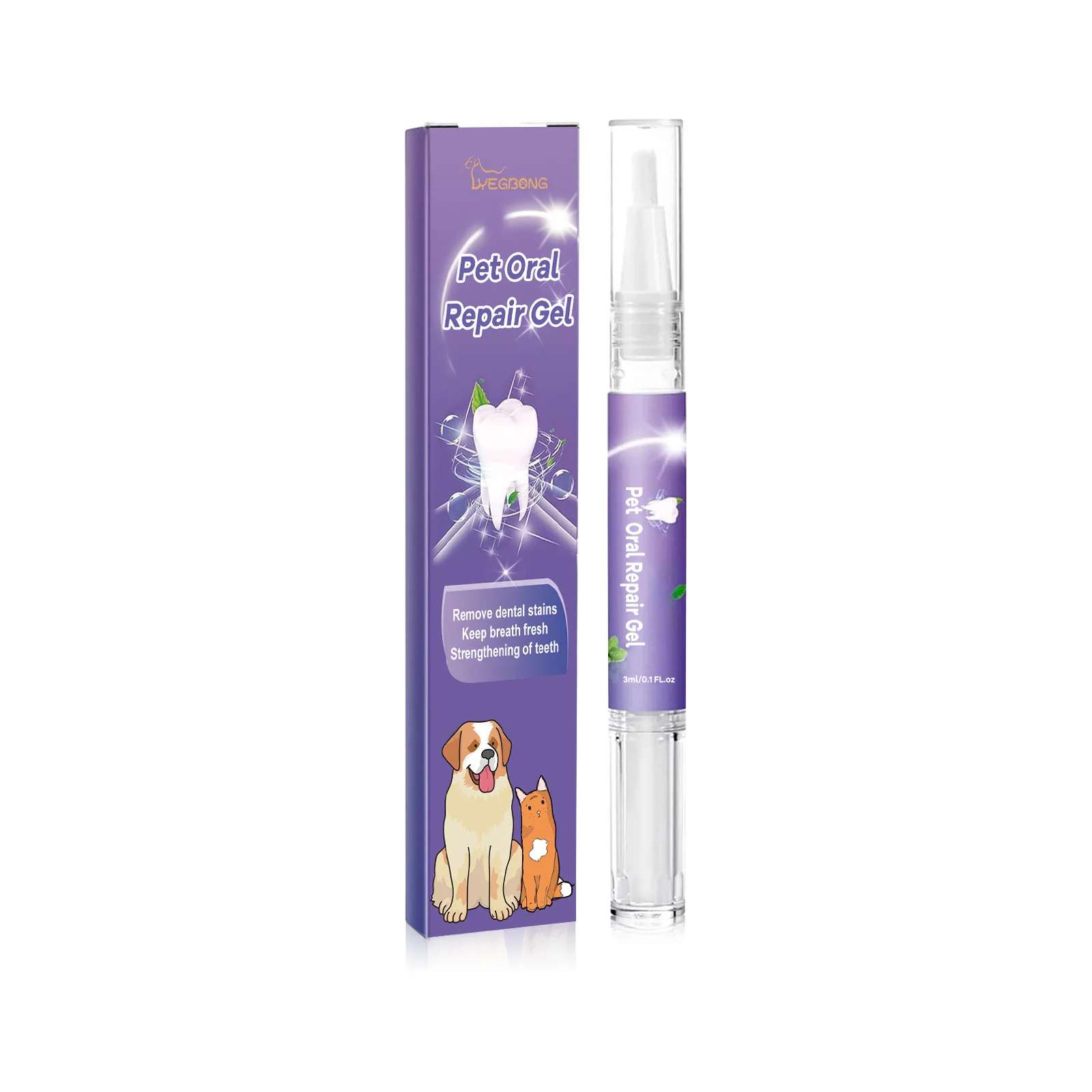 Pet Oral Repair Gel macchie di denti odore rimozione del tartaro cane elimina l\'alitosi pulizia dei denti sbiancamento gatto rimozione del tartaro