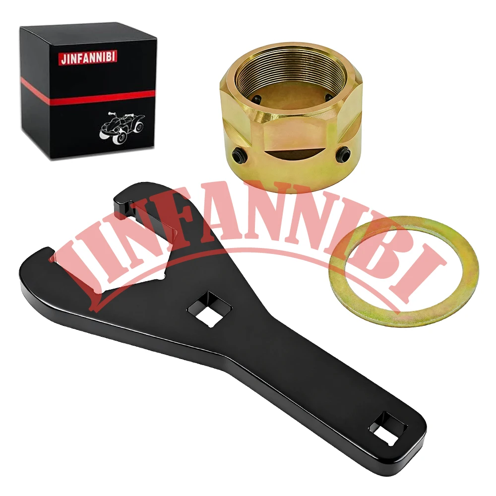

Rear Axle Lock Nut & 46mm Wrench Tool Kit Set for Yamaha ATV YFZ450R 2009-2024