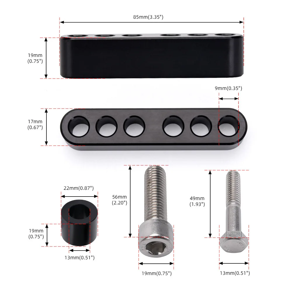 450 Driver Expansion Kit Pedal Expansion Kit Parts Suitable for Motorcycle Travel Models 1992-2008