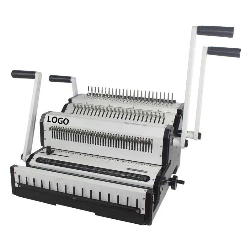 High Quality Comb Spiral Wire Punching Spiral Coil and Double Binding Ring Binder Binding Machine