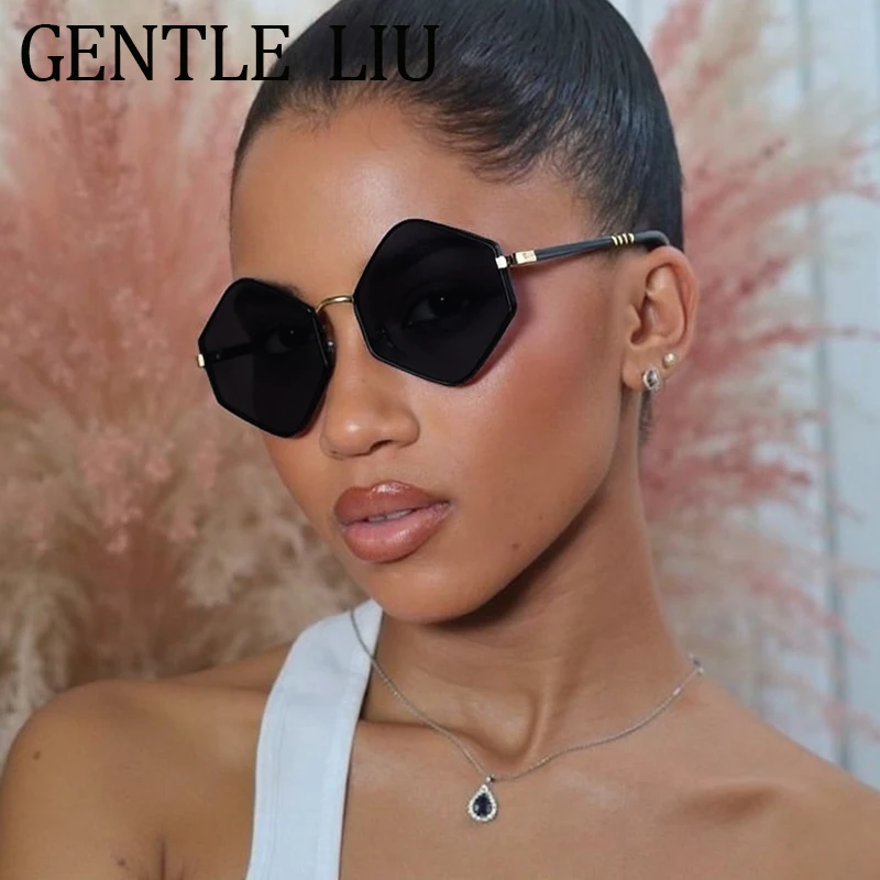 

Vintage Hexagon Sunglasses Women Men 2025 Luxury Brand Trendy Punk Polygon Sun Glasses For Lady Outdoor UV400 Protection Eyewear