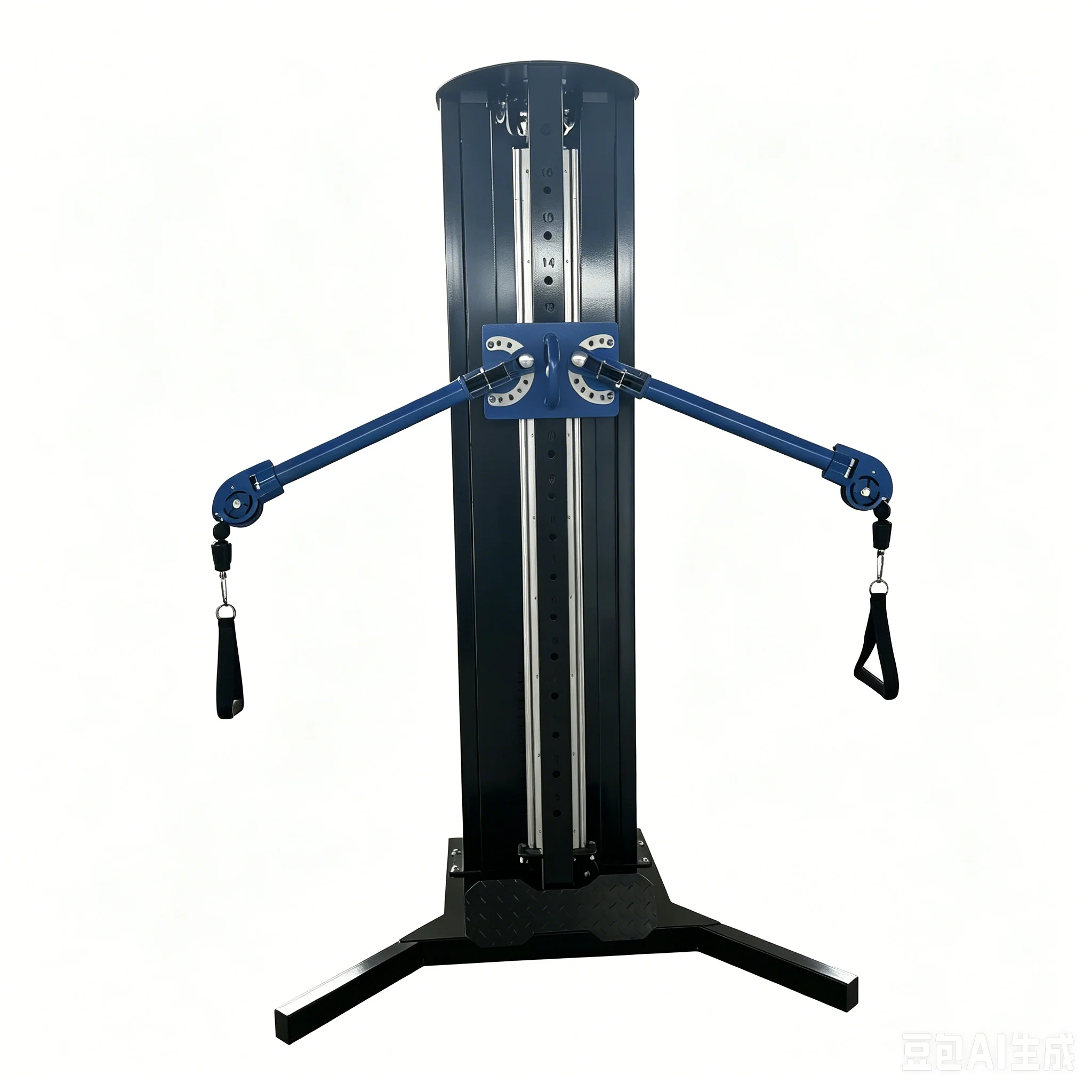 Single Column Cable Pulley Machine Multi Angle Adjustable Swivel Arm Functional Trainer for Shoulder Back Strength Training
