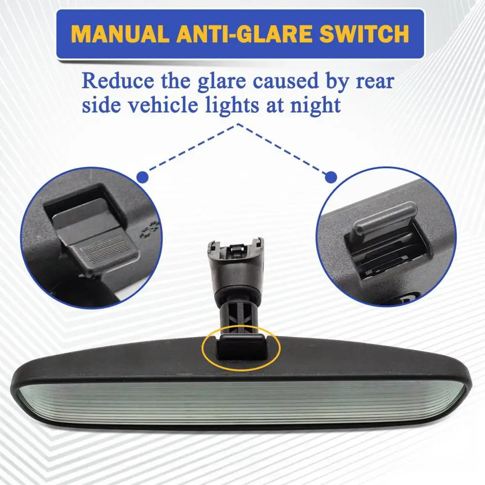 Sun Visor Rearview Mirror Rear View Mirror Assembly for Nissan Altima Tiida Sylphy Qashqai Murano Anti-glare Abs Mirror Stable