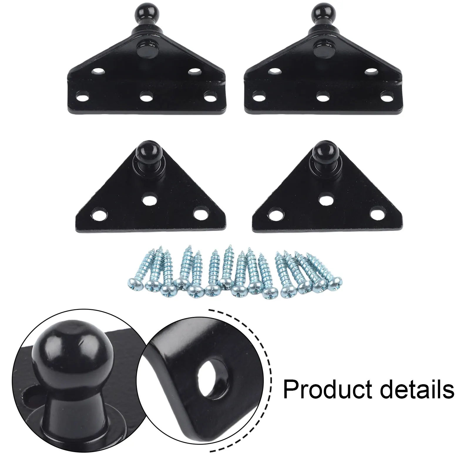 

Steel Ball Stud Bracket for Gas Struts and Spring Props with Direct Replacement Functionality and Long-Lasting Durability
