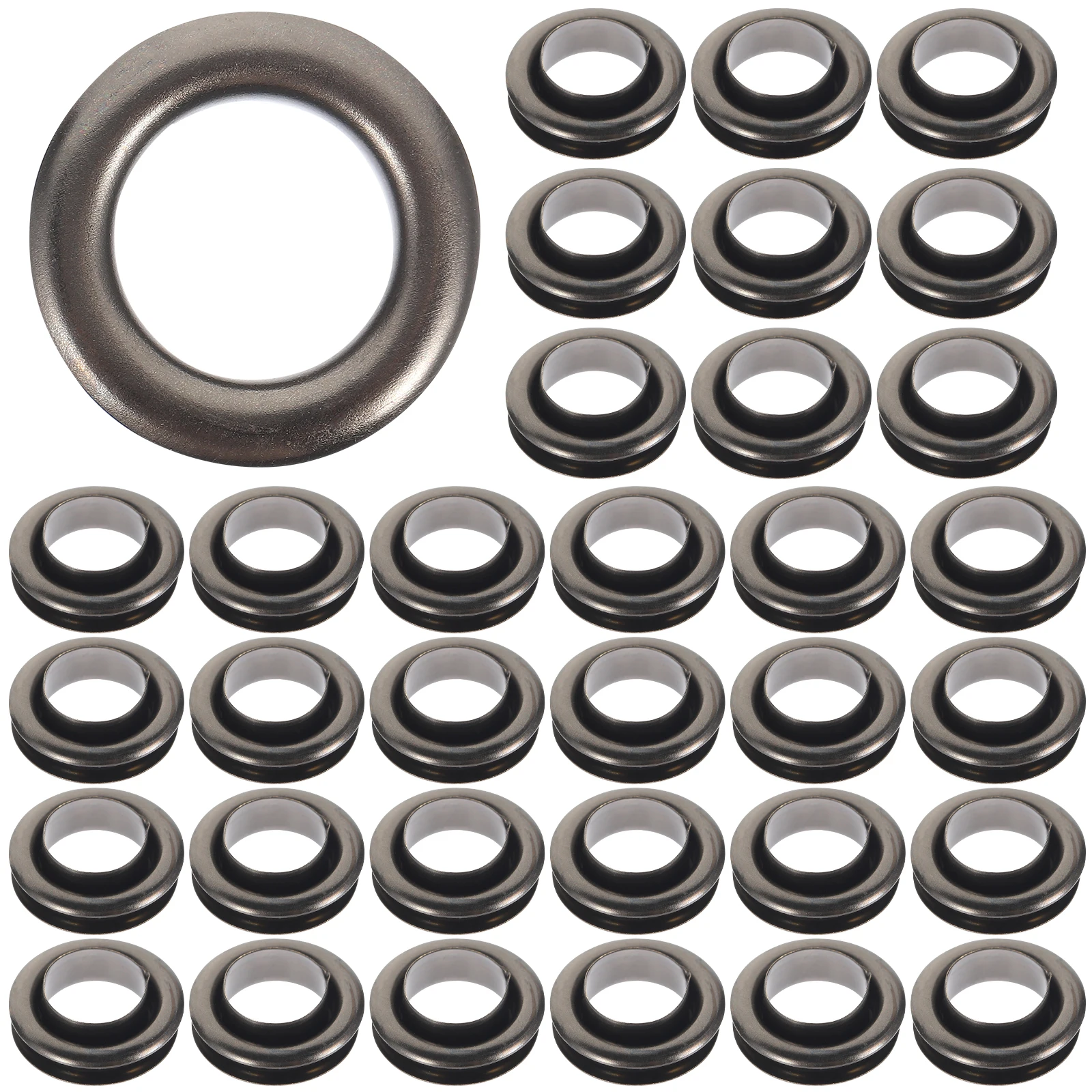 

50Sets Eyelet Grommet Kit Durable Metal Rings for Fabric Shoe Repair Craft Button Fastener Clothes Sewing Tools