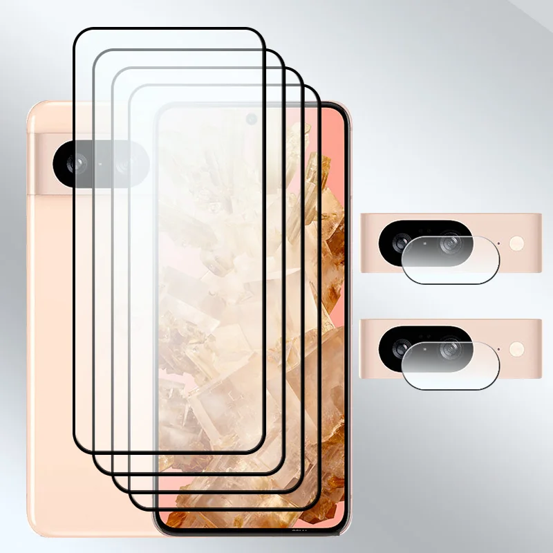 

Upgrade Full Cover Glass For Google Pixel 8 Screen protector 9H Anti-Scratch Front glass Pixel 8 Soft lens film