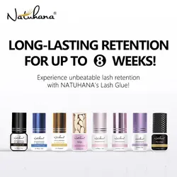 NATUHANA FLoral Scent lashes Glue Tulip Scent adhesive for eyelash 1s Second Fast Drying Strong False Eyelash Extension Glue