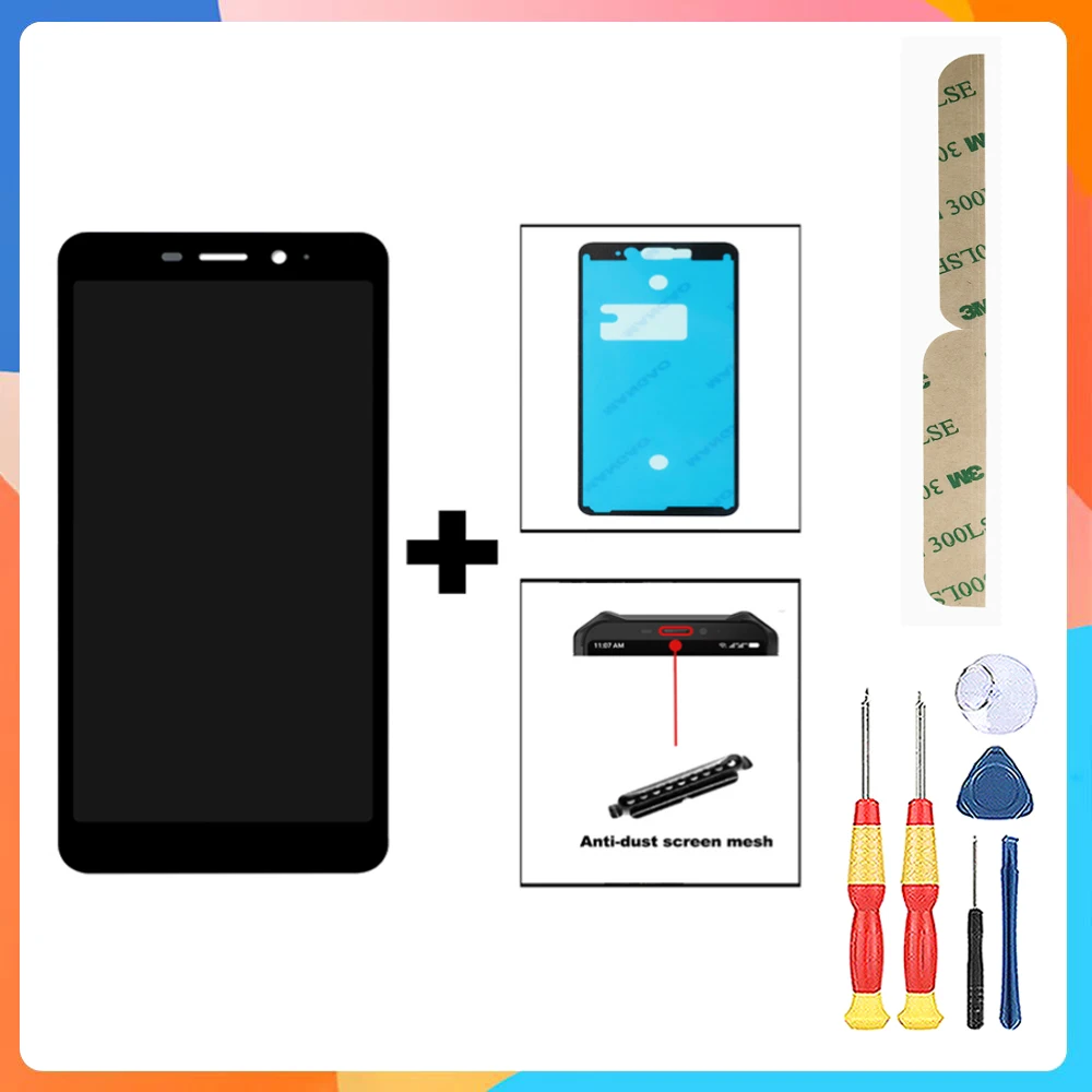 Pantalla táctil + pantalla LCD + conjunto adhesivo de repuesto para Ulefone Armor X3 Armor X5 Armor X5 Pro Armor X12 Power Armor 16 Pro