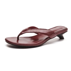 AIYUQI Women Flip-flops Large Size Summer New Wear Outside Slippers Girls Thick Sole Fashion Open Toe Roman Women's Shoes