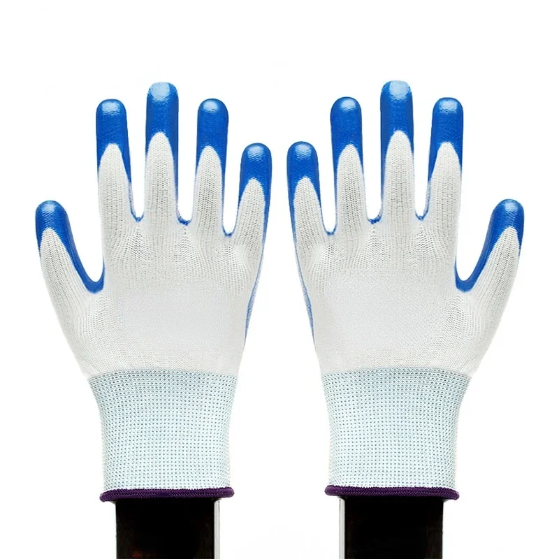 Hot Sales 1 Pairs Work Gloves GMG Safety Garden Mechanic Protective Women Men Nitrile Working