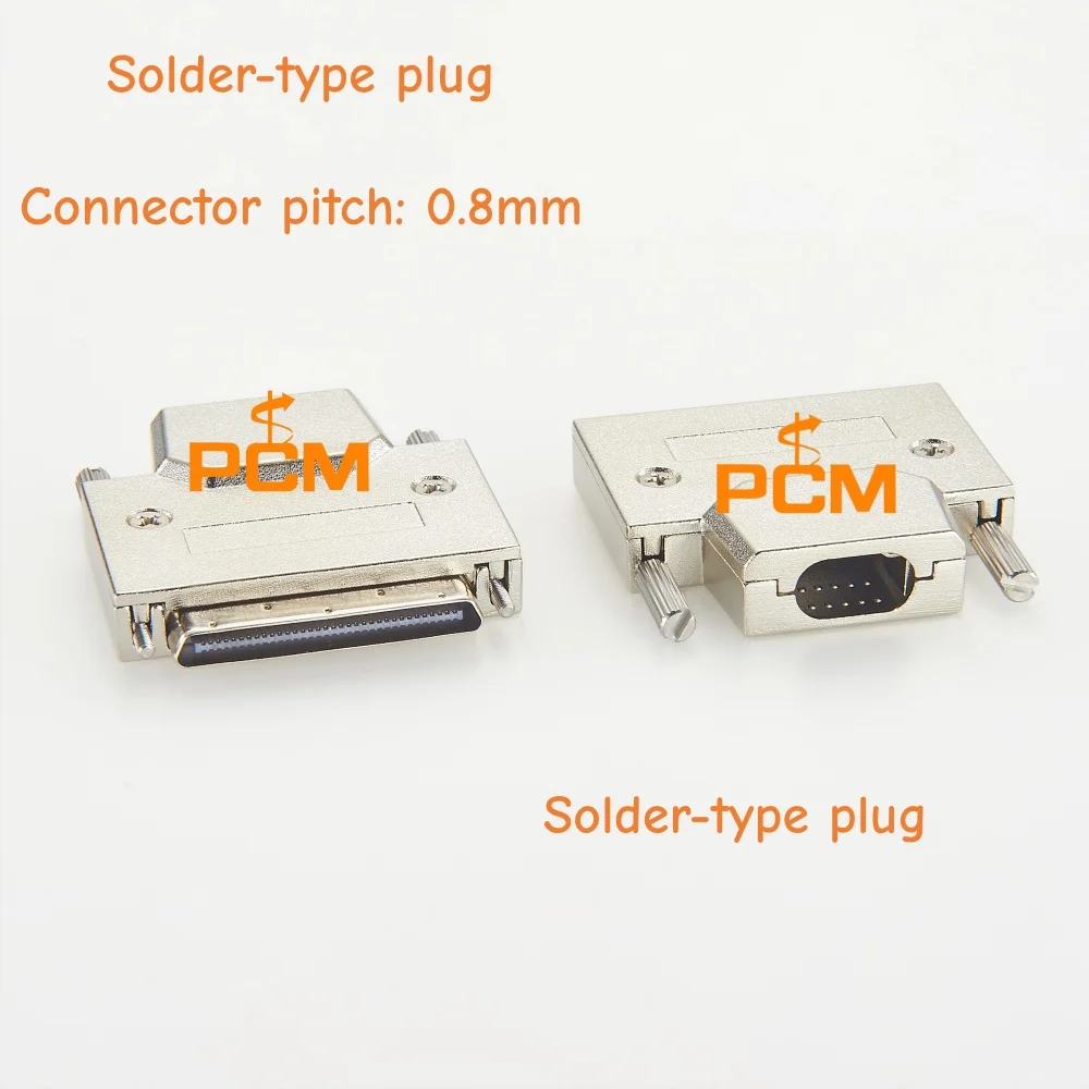 68 Pin VHDCI Male Solder Type Connector Half Pitch High Density D Sub Connector for data acquisition equipment