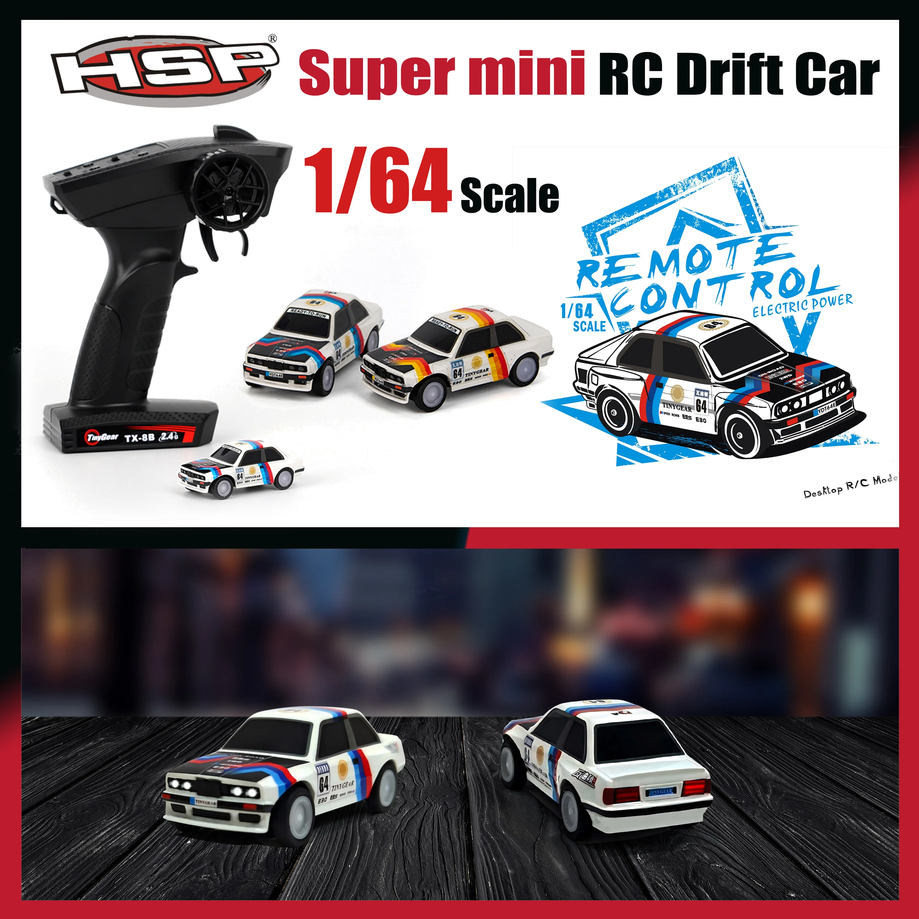 

HSP 1/64 RC Drift Car 2.4G с дистанционным управлением, полностью пропорциональный радиоконтроллер RTR, настольная гоночная модель, сделай сам, детская игрушка в подарок
