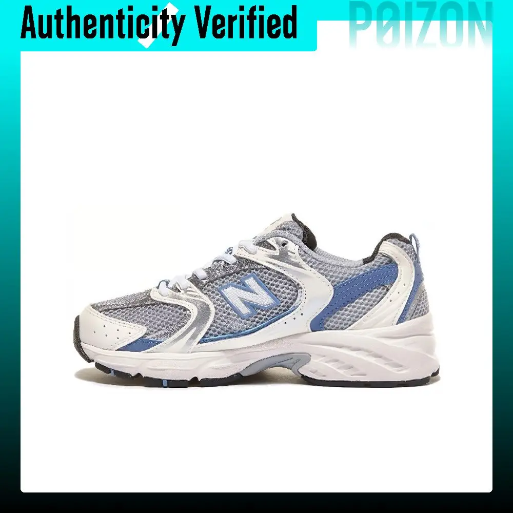 New Balance NB 530 Mesh, Textile, Artificial Leather Low top Casual City Commuting Running Shoes Unisex Steel Blue MR530KC