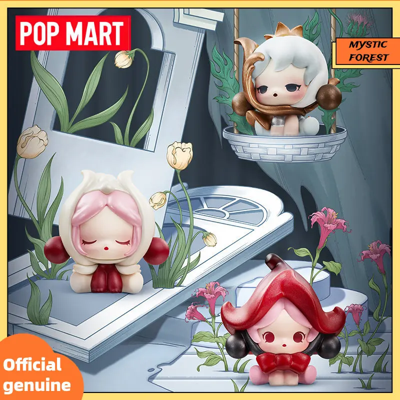 

POP MART Genuine POP BEAN Skullpanda Petals in Four Acts Of Flower Mini Beans Blind Box Collectible Figurine Ornaments Gift