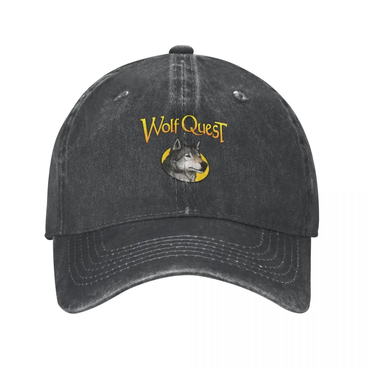 WolfQuest logo Cowboy Hat Bobble Hat Sunhat Snapback Cap Women's Hats 2024 Men's