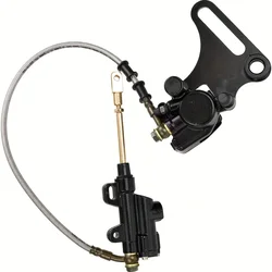 15MM Hydraulic Rear Disc Brake Caliper with Master Cylinder & Brake Pads Brake System Fit 125cc -160cc PIT Bike Trail Bike Dirt