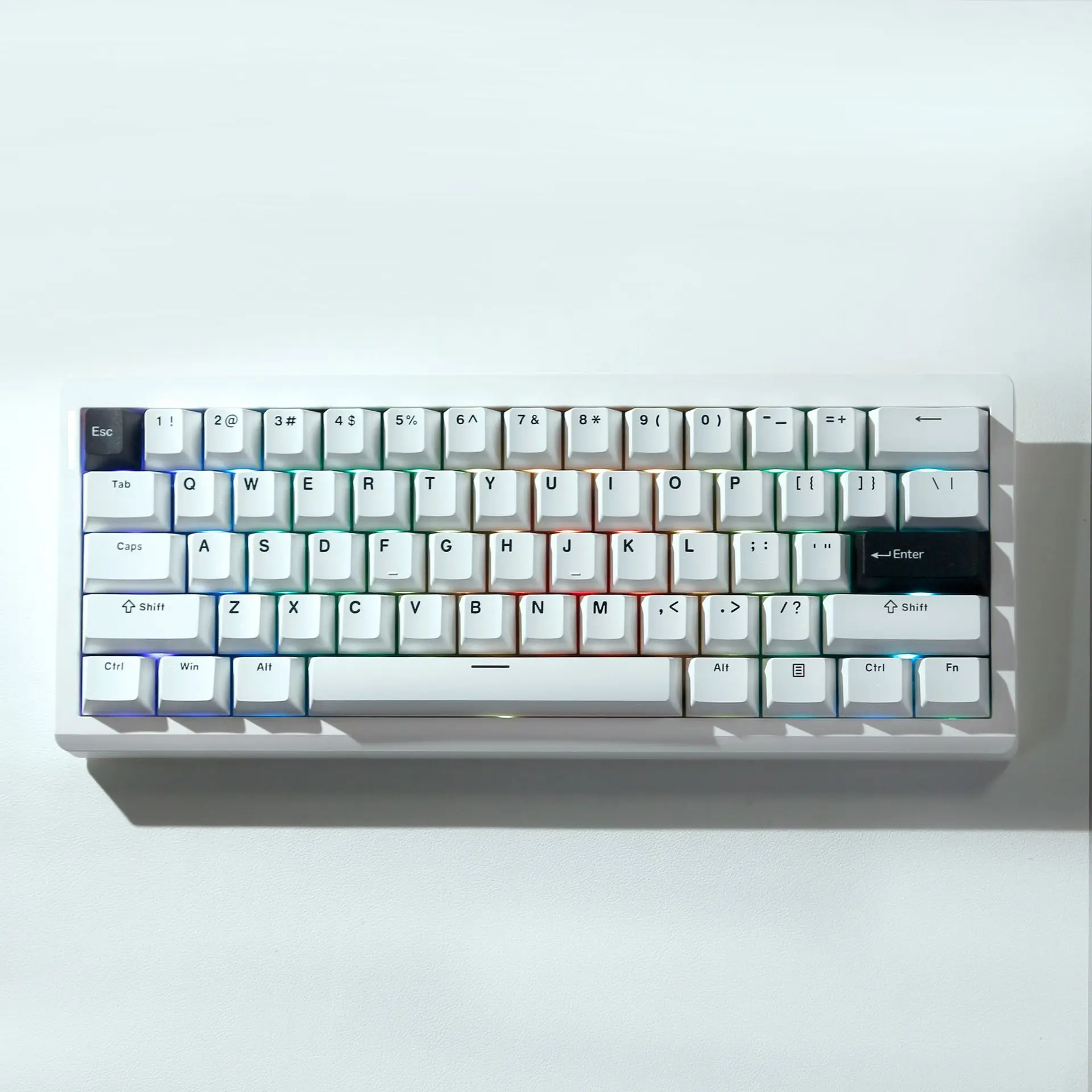 

Механическая клавиатура ZUOYA GMK61, трехрежимная игровая клавиатура с RGB подсветкой и горячей заменой, с прокладкой, для ПК, для офиса