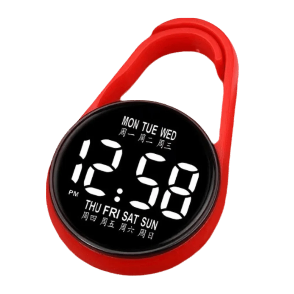 

2Pcs Waterproof LED Electronic Hanging Watch Portable Luminous Digital Electronic Hanging Watch LED Display Digital Display