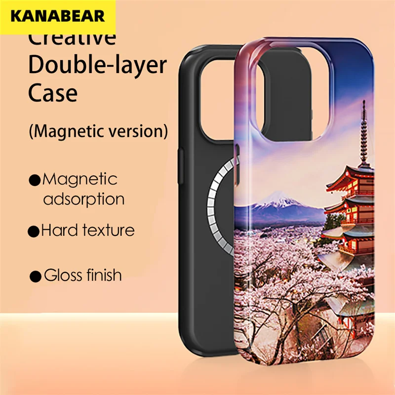 

The two-in-one magnetic anti-fingerprint phone case is suitable for iPhone 14PM/14Pro/14Plus/14 and is shock-resistant.