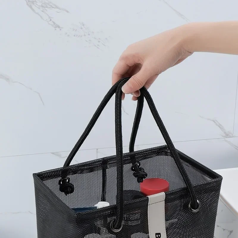 Cestino portaoggetti aziendale bagno Unisex viaggio impermeabile articoli da toeletta custodia per organizzazione borsa per lavaggio a mano in rete