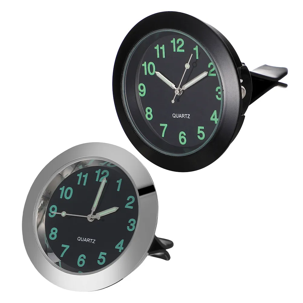2Pcs Car Clock For Dashboard For Car Interior Decoration Commute Electronic Quartz Time Display Automobile