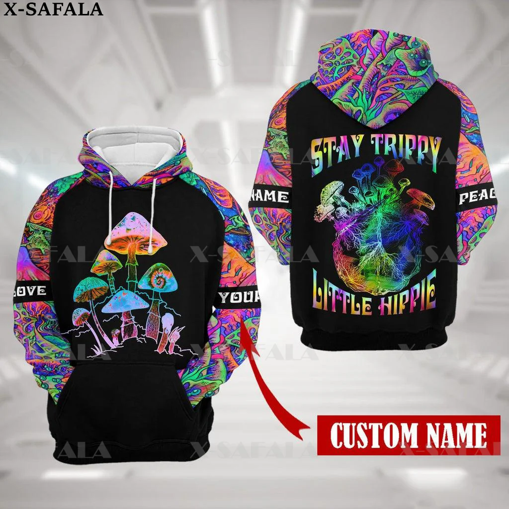 

Nature Fungus Psychedelic Mushroom Trippy 3D Printed Hoodie Man Women Harajuku Outwear Hooded Pullover Tracksuits Casual-1