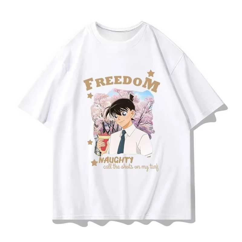 

Detective Conan Joint Casual Short Sleeve T Men's Summer Kudo Shinichi Maolilan Anime Cotton Couple T Harajuku