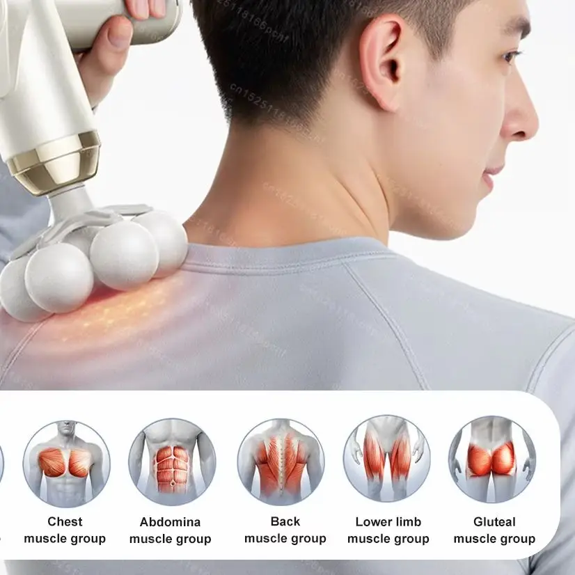 

Электрический массажный пистолет с 99 уровнями мощности, высокочастотный вибрационный массажер для тела, рук, ног, плеч, мышц (массажер)