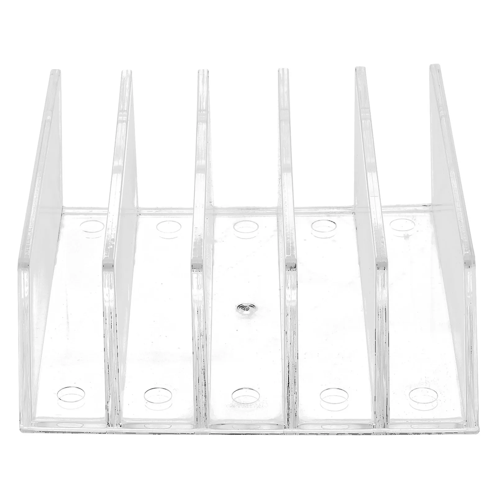 Sturdy Acrylic Book Stand File Organizer Holder for Books Desktop Storage Solution Decorative Bookends for Home Study Office Use