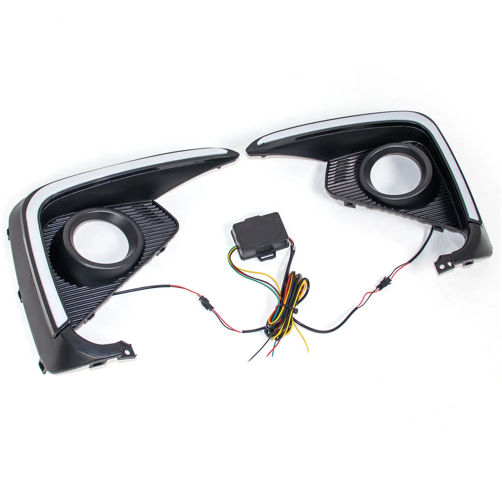 Car Led Daytime Running Light Dynamic Turn Signal Front Bumper Fog Lights Modified 12V Daylights DRL for Suzuki Ertiga 2018-2025 detail image 8