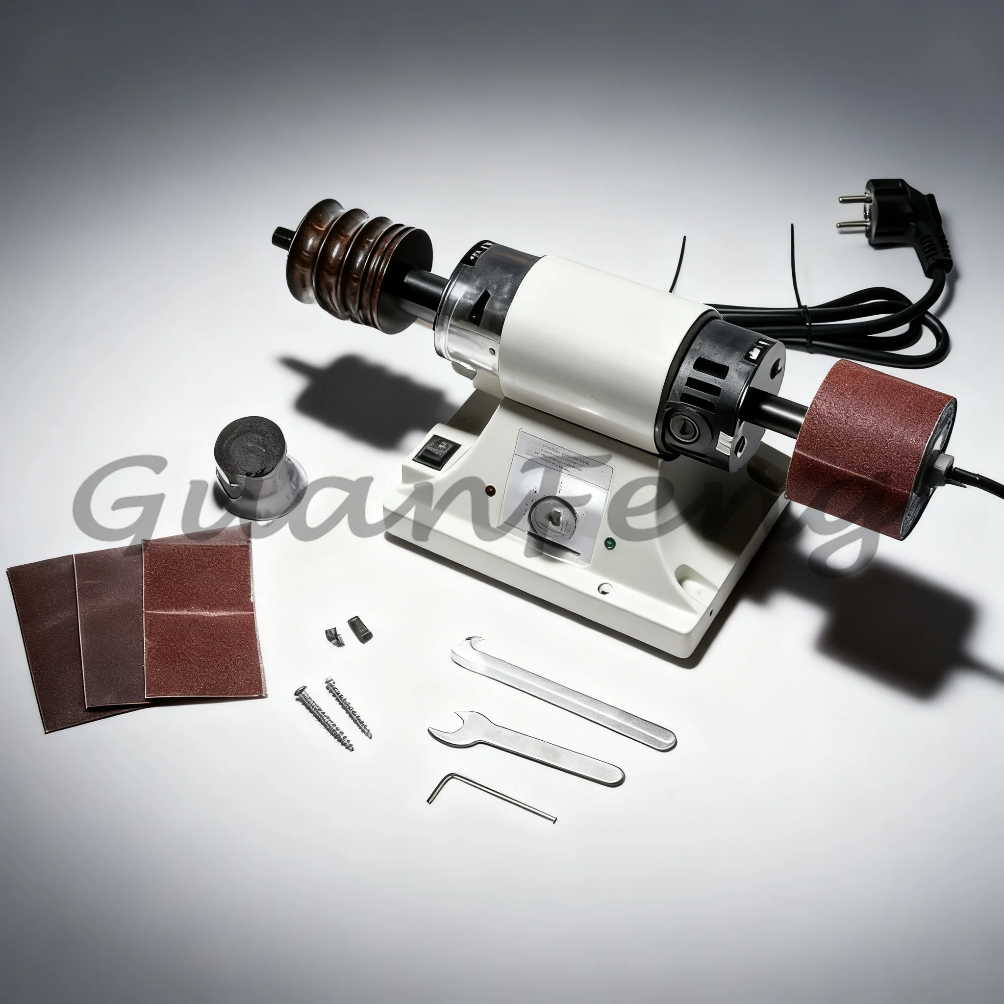 Desktop Manual Leather Edge Polishing Machine, Small Leather Grinding Burnisher, Side Edge Buffing Craft Tool