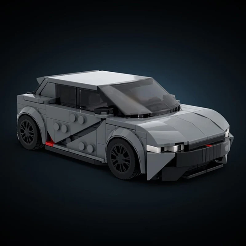 City Car Model MOC Building Bricks High-Performance Electric SUV Modular Technology Children Holiday Gifts Assemble Toys Suit