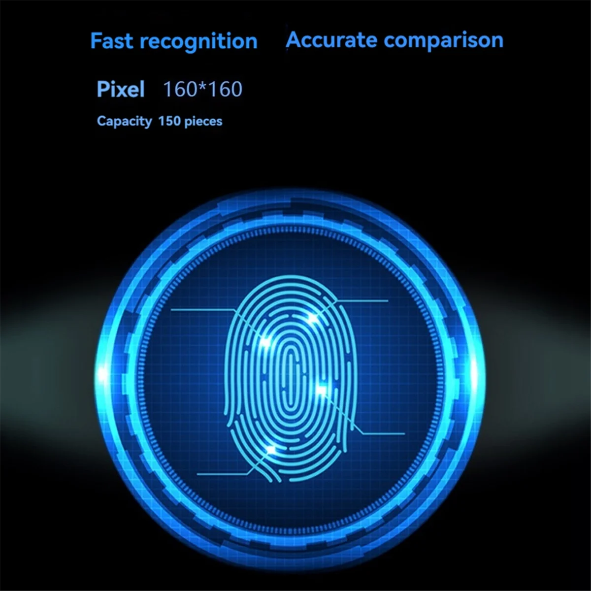 A51I R502S Fingerprint Module Fingerprint Recognition Module Capacitive Fingerprint Module Sensor Scanner RGB Ring Indicator