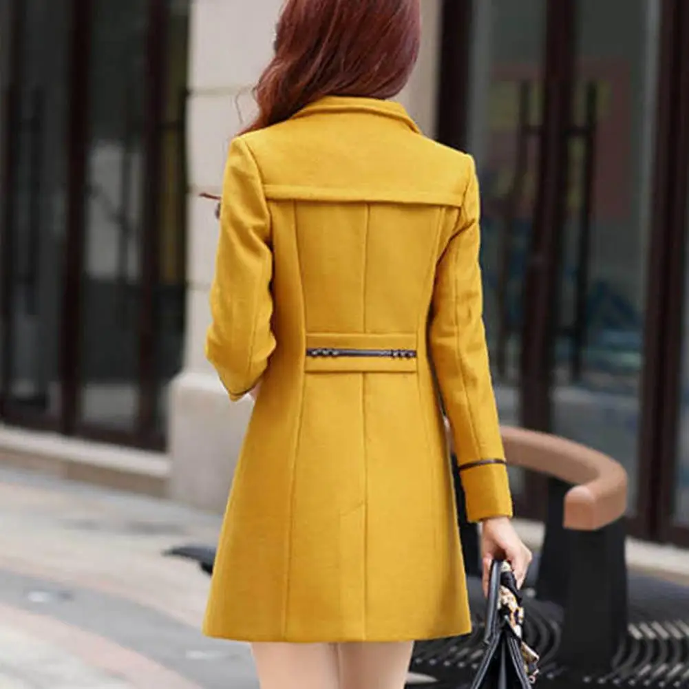 Casual Button Front Longline Coat 2023 autumn winter new fashion Woman clothes outifits Winter coat for women