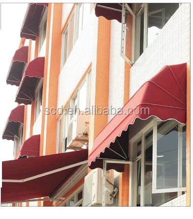 Rain Protection Window Shed Canvas Metal Awning for Door Outdoor Waterproof Sunshade Canopy for Residential Commercial Use