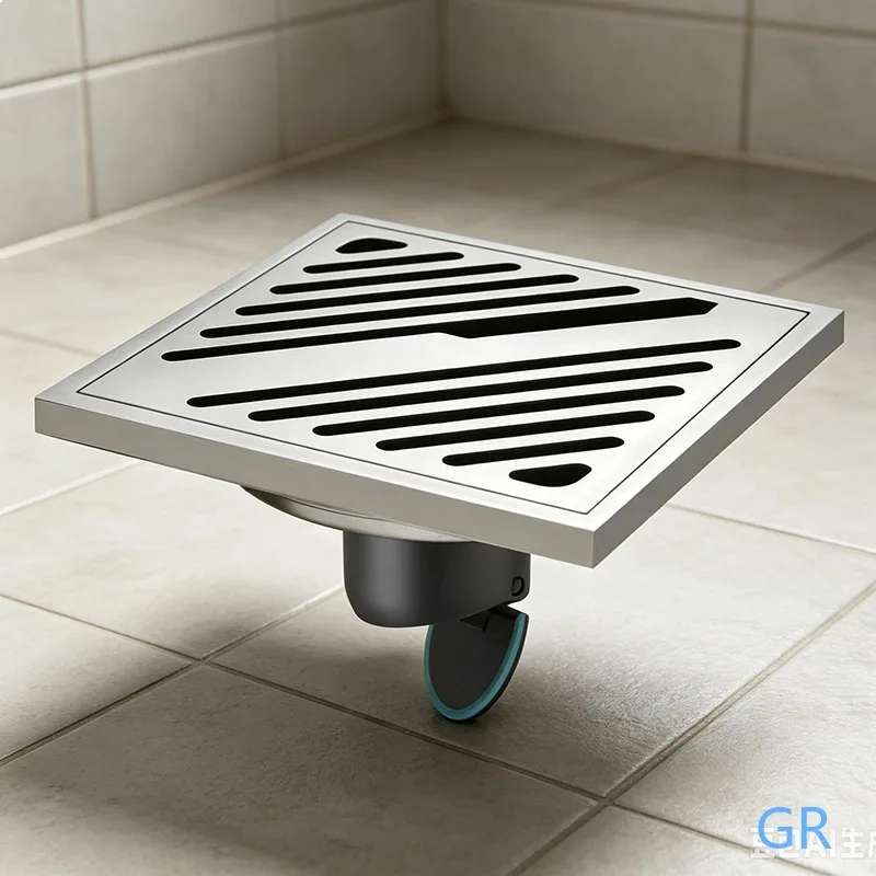 Indoor Square Stainless Steel Floor Drain Large Capacity Anti-Mosquito Odor Eliminator