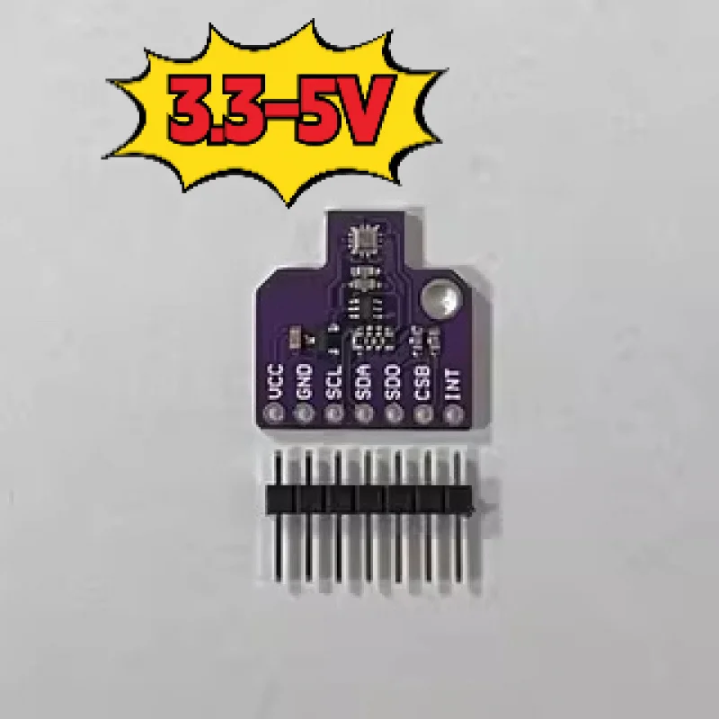 وحدة استشعار الضغط الجوي الرقمي BMP388 عالية الدقة مع واجهة I2C/SPI، استهلاك طاقة منخفض للغاية (نوم 54μA)